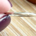 Sterling Silver 925 Oval Opal Ring Size 8.75 Stackable Minimalist Gemstone Band Photo 5