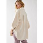 Free People Ruby Jacket Champagne Dreams Medium Oversized Shacket Grunge 90s Photo 8