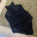 One Piece Daci Womens Front Cross Plus Size Swimsuits Tummy Control Keyhole Photo 4