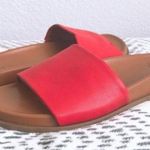 Aquatalia Slide Sandals Leather Red, Size 6 NEW Photo 3
