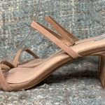 FARYL by Farylrobin Analisa Suede Heeled Sandals in Natural Tan Size 9 Photo 0