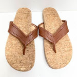 Jack Rogers Sandals Womens Size 5.5 Brown Leather Thelma Flip Flop Photo 0