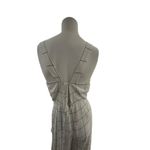 Forever 21 white jumpsuit S plunge deep neck wide avante garde wide leg new Photo 4