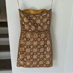 Retrofete Heather Embellished Sequin Beaded Mini Dress in Gold Size XXS Photo 4
