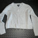 Urban Heritage White Knit V Neck Sweater Size Small Photo 0