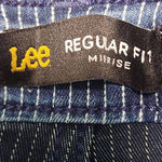  Stripe Denim Shorts NWT Size 4 Lee Mid-Rise Striped Jean Shorts Photo 5