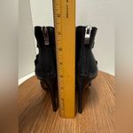 Vince Camuto  Genuine Black Leather Ladder Front Stiletto Strappy Heels NWOT-6M Photo 3