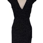 Windsor Vintage Y2K  Dress Womens Small Black Silver Sparkle Festive Whimsigoth Photo 0