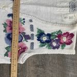 Jantzen Vtg  Grandma Sweater Vest Hand Embroidered Floral Cottagecore Granny Med Photo 5