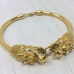 Head 18K gold plated dragon  bracelet Photo 0