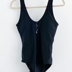 Aerie Black Full Coverage Plunge One Piece Swimsuit Photo 0