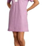 Everlane  Purple And‎ White Collared Short Sleeve The Organic Cotton Polo Dress S Photo 0