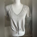 Lululemon Knot Gonna Fly Tee Heathered Core Ultra Light Grey ptp 16.5” size 4 6 Photo 2
