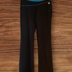 Alo Yoga  Black Leggings with Blue Waistband Photo 0