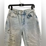 We The Free  high Rise relaxed fit Distressed Jeans, Raw Hem, light wash size 25 Photo 2