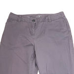 Ann Taylor Ann‎ Taylor Loft Womens Curvy Crop Pants Size 4 Tan Button Ankles Stretch 29X23 Photo 1