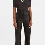 Levi's - Math Club Slacks Faux Leather Pants Flare Trousers 70s Style High-Rise Photo 0