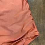 Mosmann Australia One Piece Swimsuit Sz Medium Shimmer Orange Deep Vneck Photo 6