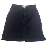 WILFRED FREE Black Denim Mini‎ Skirt Jean Cutoff High Rise 0 Extra Small Photo 0