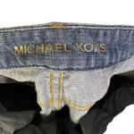 Michael Kors  Womens Blue Denim Bootcut Jeans Studded Pockets Size 12 Photo 5