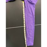 Athleta Women's M Purple Space Dye Striped Activewear Top Thumbholes Athleisure Photo 4