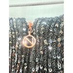 Nookie Whitney Embellished Sequin High Waisted Maxi Skirt Black Women's Size S Photo 4