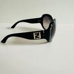 Fendi  Oversized Black Gradient Lense Sunglasses Made in Italy Large Cat Wrap Photo 2
