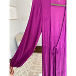 Knox Rose  Beach Robe Duster Ruffle Tiered Boho Bright Boho Feminine Summer Party Photo 3