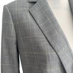 DKNY  Women's Gray Yellow Glen Plaid Button Blazer Size 4 Photo 3