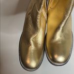 Free People | Women’s Essentials Tall Gold Metallic Leather Boots Size 6 NWOB Photo 3
