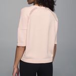 Lululemon  Bhakti Reality Short Sleeve Top Women's Large Pink Knit Relaxed Fit Photo 1