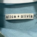 Alice + Olivia  Womens Issa Puff Sleeve Turtleneck Small Blue Knit Wool Blue Photo 5