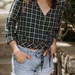 Abercrombie & Fitch Plaid Wrap Top Photo 0