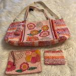 America & Beyond Embellished Tote (NWT with two pouches brand new with Pink Photo 9
