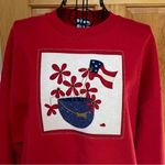 Jerzees Retro Patriotic Grandma Sweatshirt Red White & Blue Size Large Photo 1