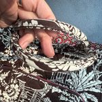 Vera Bradley  bag imperial toile satchel Brown pink White Palm trees quilted Tote Photo 3