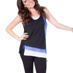 Venus Asymmetrical Layered Colorblock Tank Top Photo 2
