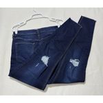 Celebrity Pink  Jeans Womens 13/31 Blue distressed Raw Hem Stretch Dark Wash Photo 4