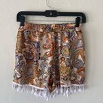 SheIn multicolored paisley shorts with tassels Photo 4