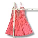 Frederick's of Hollywood Frederick’s of Hollywood Coral Pink Lace Satin Babydoll Slip Dress Lingerie M Photo 2