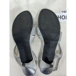 Kohls Womans Apt 9  Open Toe Strappy High Heel Pump Sandal 10 M Silver Photo 5