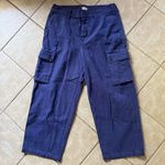 J.Crew  Relaxed Cargo Pants Heavyweight Twill Royal Navy Periwinkle Photo 4