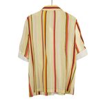 Tory Burch Canyon Stripe Cotton Shirt Size 6 Collared Multicolor Button Down Photo 6