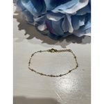 Gold‎ Beaded Bracelet Delicate Chain Bracelet Adjustable Extender Jewelry Gold Photo 2