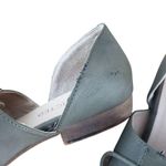 Restricted Oxford Shoes Womens 8 Green Suede Open Side Lace Up D'Orsay Flats Photo 6