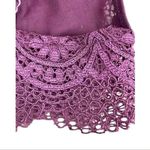 Victoria's Secret NWOT Victoria Secret Purple Crochet Lace Bralette Active Wear Sports Bra SZ S Photo 3