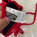 Yandy Sexy Red Thong String Bikini Bottom New W/o Tags Photo 3