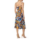 Prabal Gurung Collective Ochre Formal Side Ruffle Midi Dress Women's Size 6 Blue Photo 1