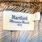 Hartford Olive and Beige Patterned Viscose Silk Pants Size S EUC Brown Photo 2