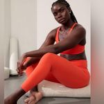 Athleta Ultra High Rise Elation Tight Hot Orange Size Large Photo 0
